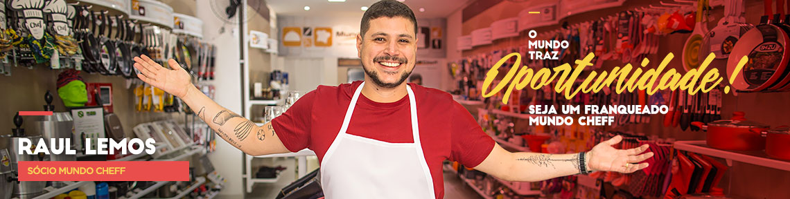 Raul Lemos Masterchef - Sócio da Franquia Mundo Cheff